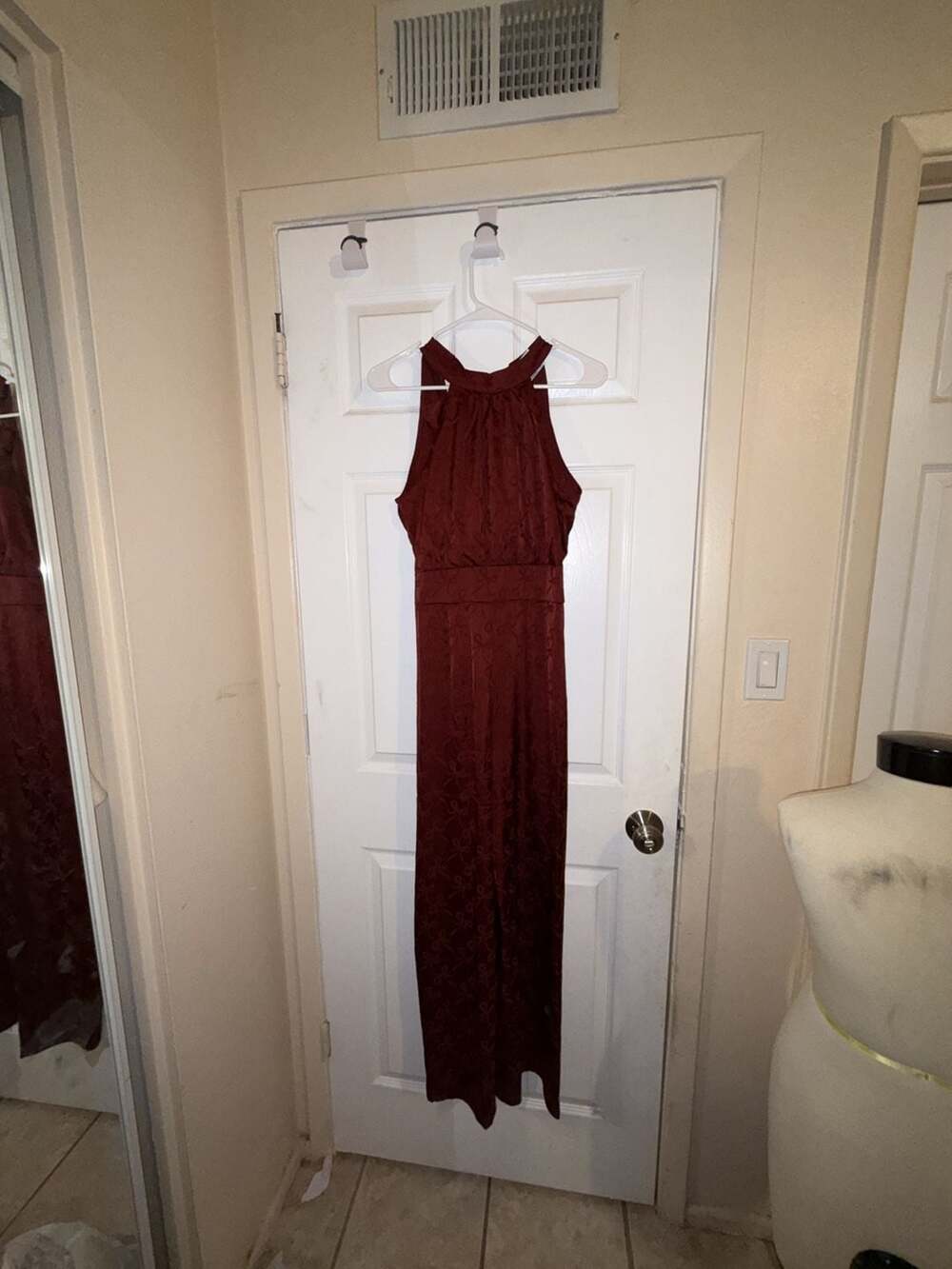 ML Monique Lhuillier Currant Jacquard Jumpsuit - Size M - Picture 1 of 6